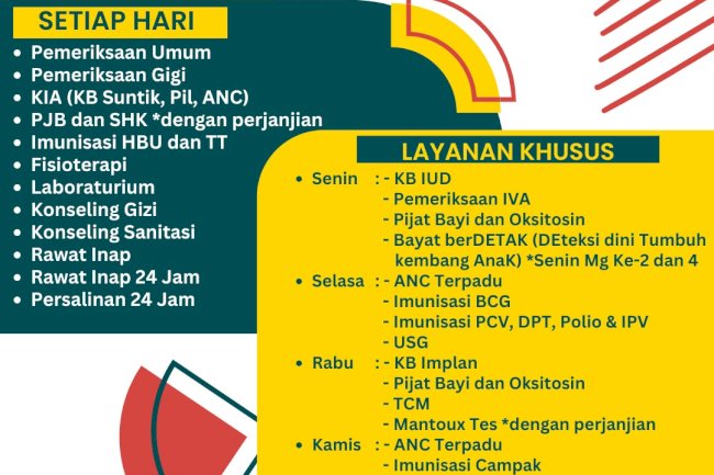 INFORMASI LAYANAN DAN TARIF PELAYANAN PEMERIKSAAN UMUM