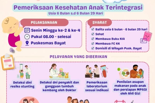 Bayat berDETAK: Pemeriksaan Kesehatan Anak Terintegrasi untuk Mewujudkan Generasi Sehat dan Berkualitas