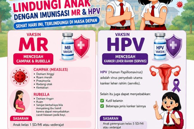 Ayo Sukseskan BIAS! Lindungi Anak Kita dengan Imunisasi MR & HPV!