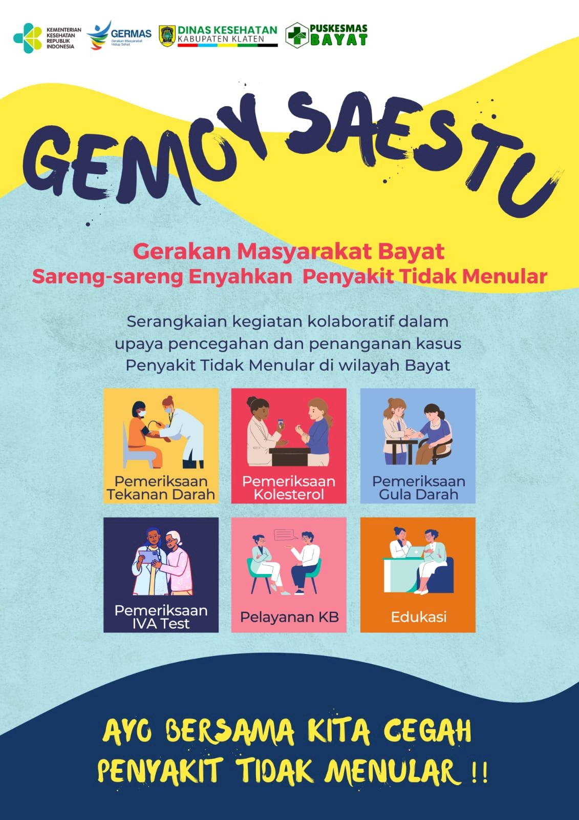 "Gemoy Saestu": Kolaborasi Masyarakat Bayat Enyahkan Penyakit Tidak Menular