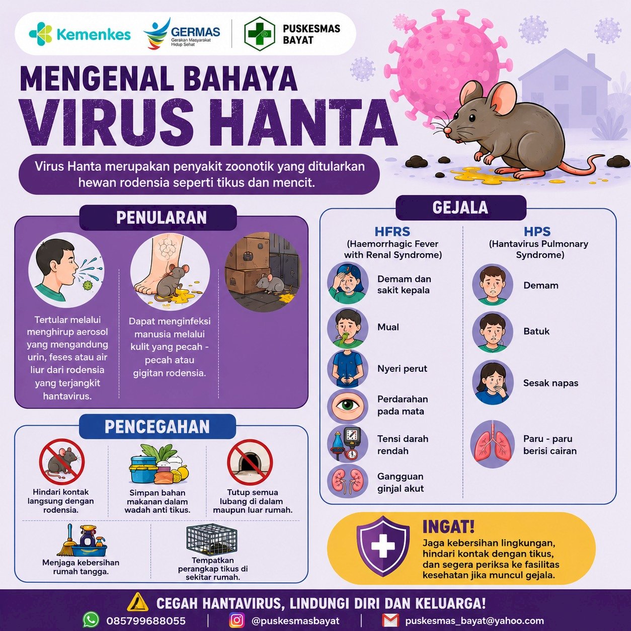 Waspada Virus Hanta: Kenali Penularan, Gejala, dan Pencegahannya