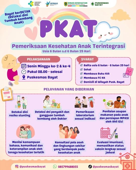 Bayat berDETAK: Pemeriksaan Kesehatan Anak Terintegrasi untuk Mewujudkan Generasi Sehat dan Berkualitas