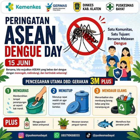 Peringatan ASEAN Dengue Day 2026: Satu Komunitas, Satu Tujuan, Bersama Melawan Dengue